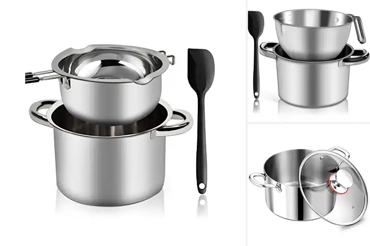 Detailed view of Best 2800ML Stainless Steel Pot: Durable & Versatile Cooking