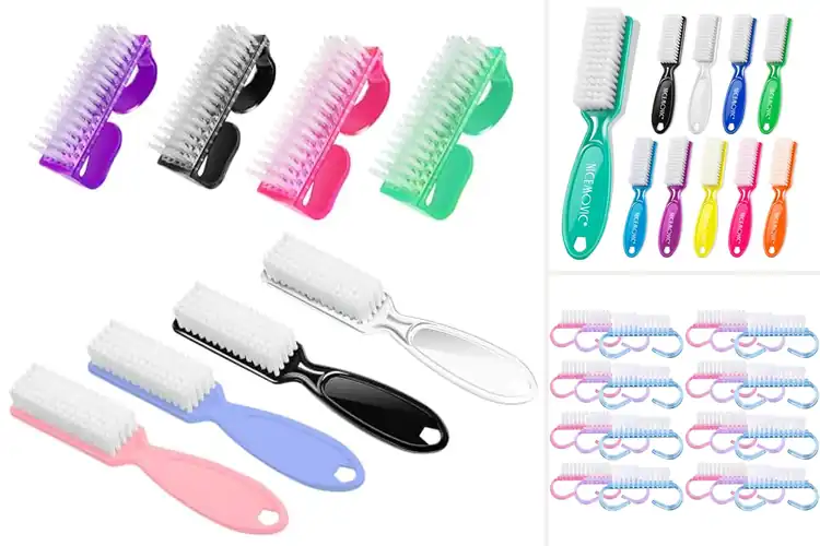 Detailed view of Best Colorful Nail Scrub Brush Sets For Sharing