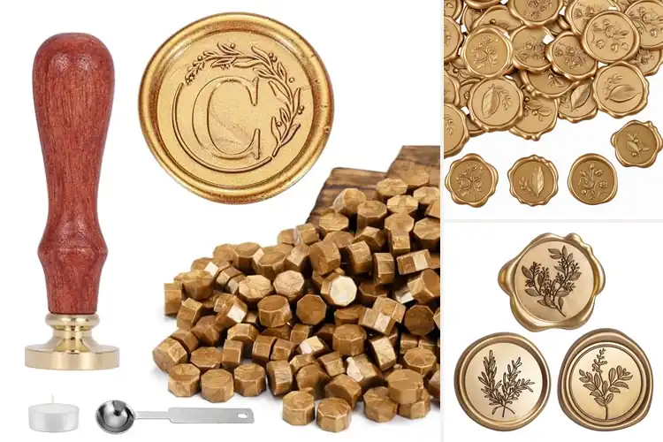 Detailed view of Best Gift Wrapping Wax Seals