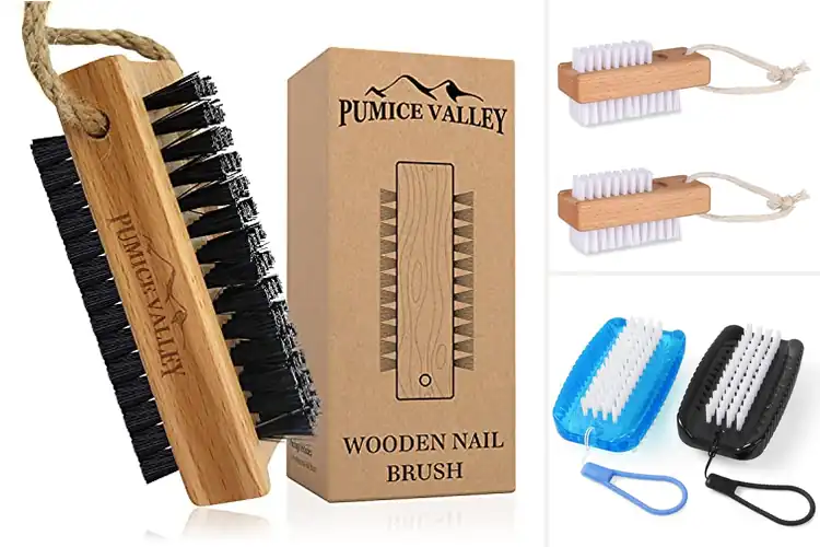 Detailed view of Best Hanging Rope Fingernail Brush
