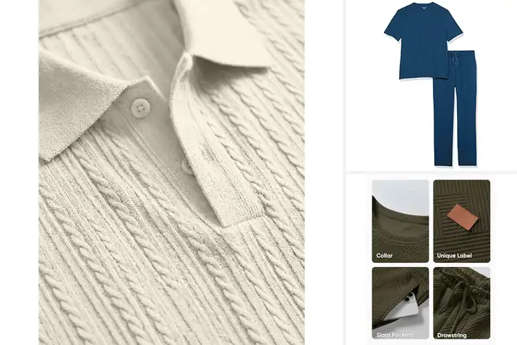 Detailed view of Best Men’s Lounge Sets