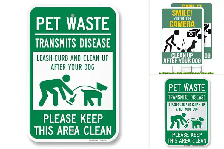 Detailed view of Best Outdoor Signs For Pet Waste: Keep Your Community Clean
