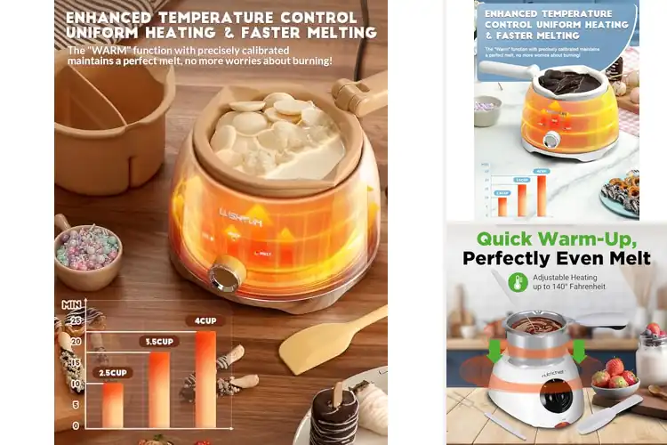 Detailed view of Best Pots For Melted Chocolate