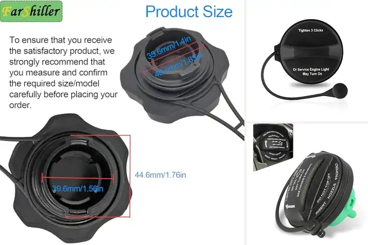 Detailed view of Best Quality Standard Gas Tank Cap With Seal