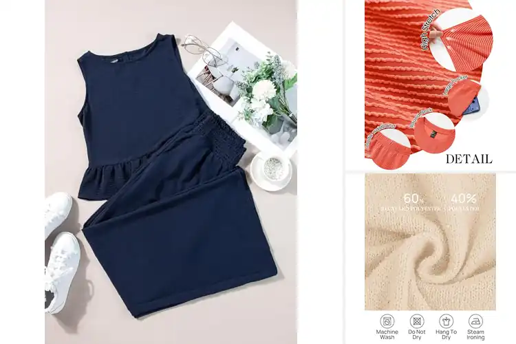 Detailed view of Best Two Piece Outfits: Top 3 Picks for Comfort & Style