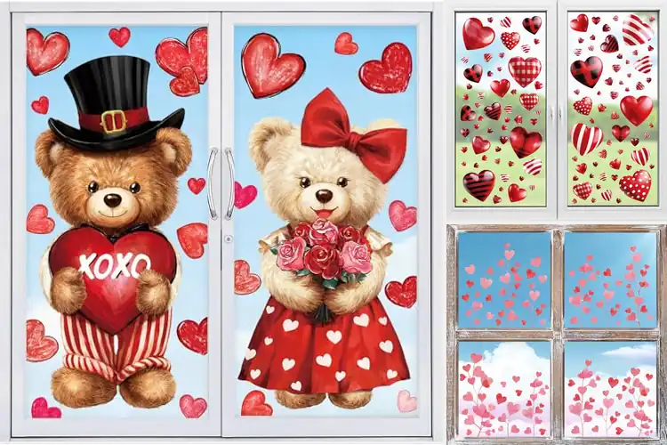 Detailed view of Best Valentine Window Clings