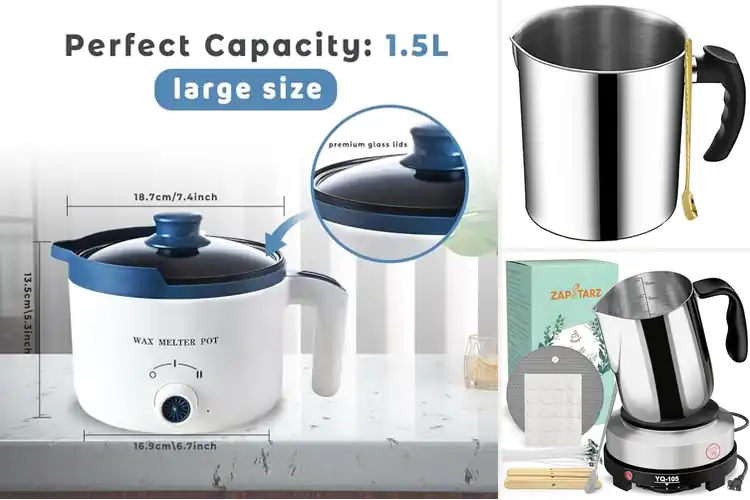 Detailed view of Best Wax Melting Pot For Candles