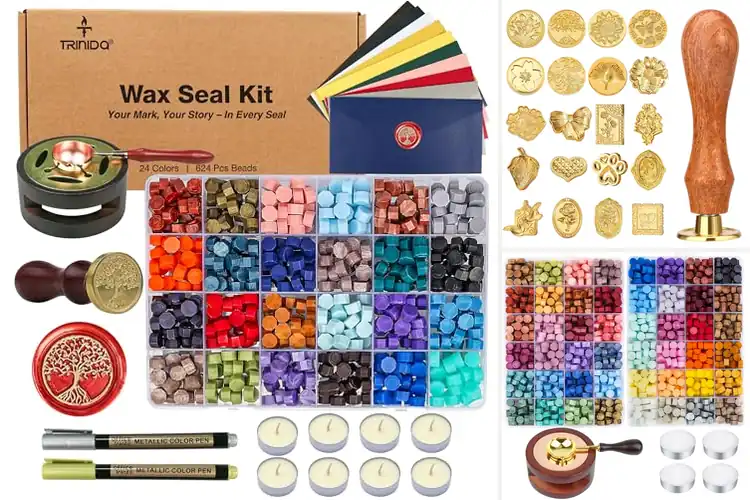 Detailed view of Best Wax Seal Stamp Kits for Parties