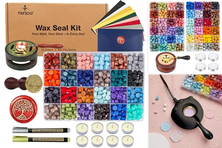 Detailed view of Best Wax Seal Stamp With Beads