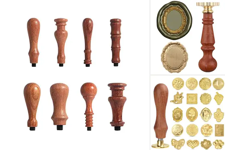 Detailed view of Best Wooden Handle Wax Seal Stamp